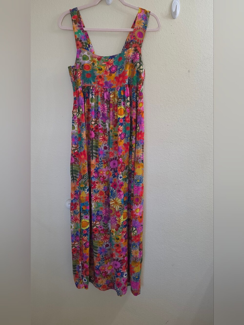 NATURAL LIFE Boho Bright Floral Maxi Dress, Small